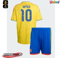Kolumbia James Rodriguez #10 Koszulka Podstawowa dzieci MŚ 2026 Krótki Rękaw (+ krótkie spodenki)